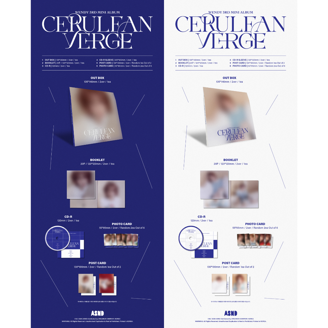 WENDY - 3rd Mini Album [Cerulean Verge] (Digipack Ver.)