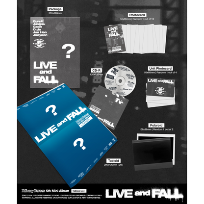 Xdinary Heroes 5th Mini Album [LIVE and FALL] (Tabloid Ver.)