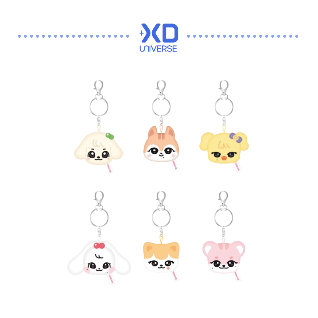 IVE MINIVE Face Plush Keyring