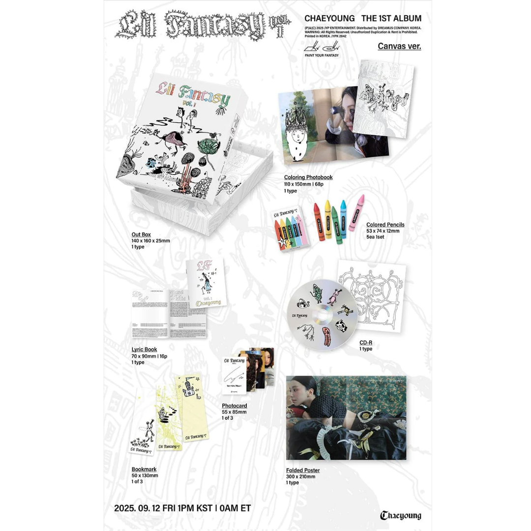 TWICE CHAEYOUNG -  The 1st Album [ LIL FANTASY VOL.1 ] CANVAS ver