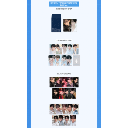 ZEROBASEONE ZB1 [BLUE PARADISE] RANDOM TRADING CARD SET