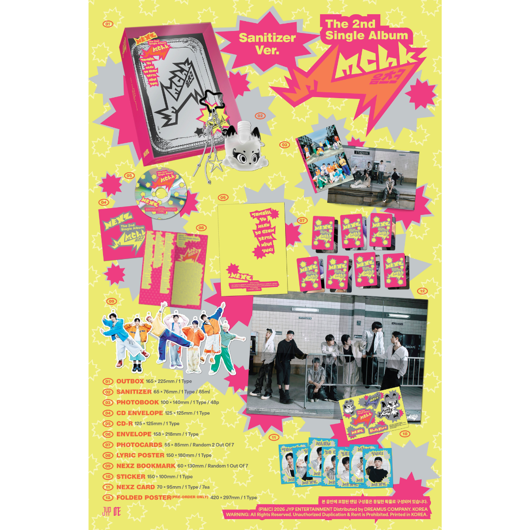 NEXZ - 2nd Single Album [Mmchk] (Sanitizer Ver.)