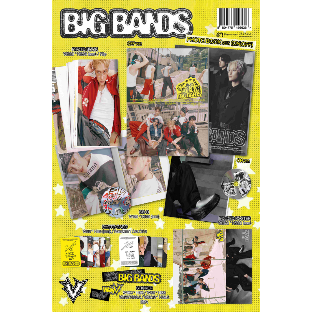 [KTOWN4U POB] WAYV 7th Mini Album [ BIG BANDS ] Photobook ver
