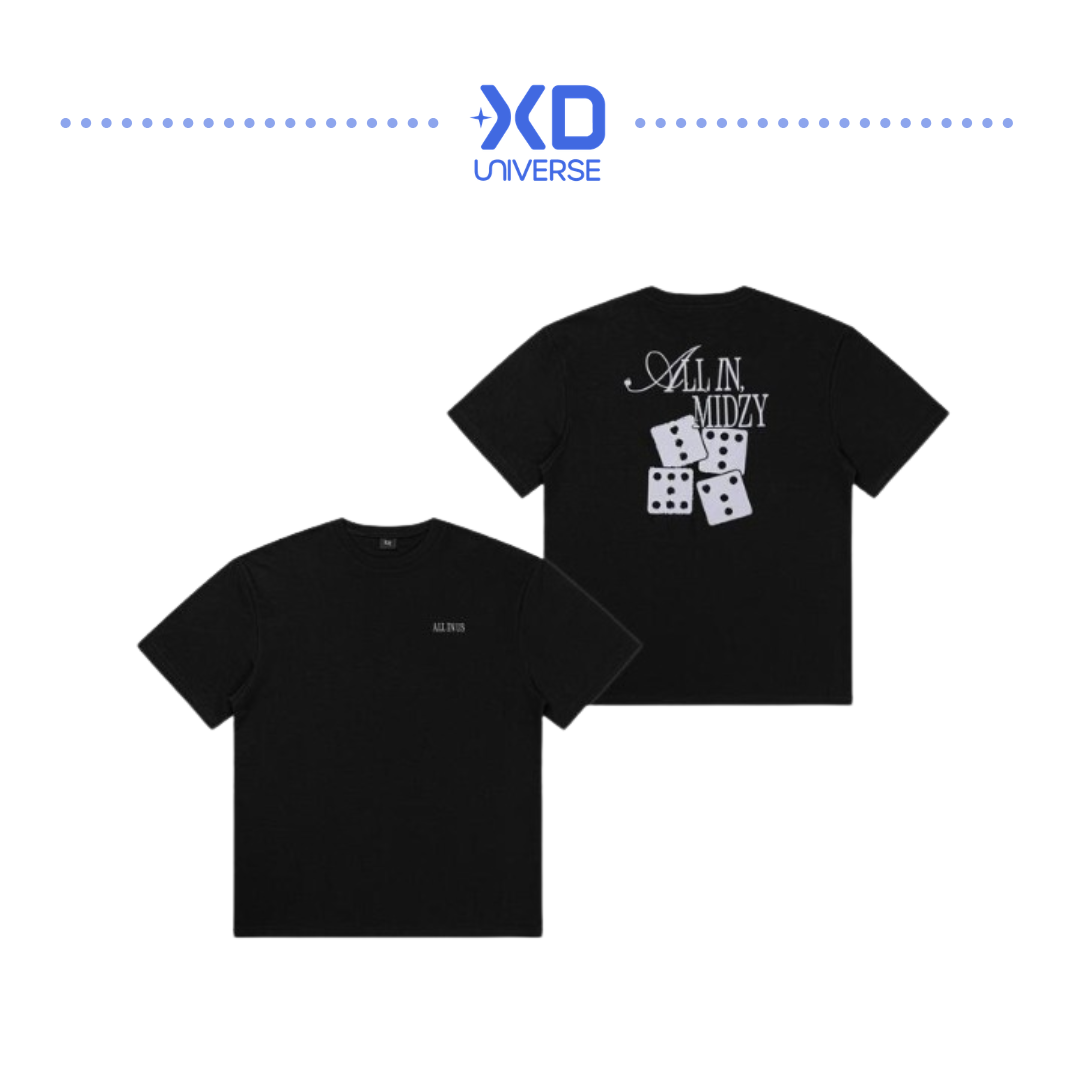 [PREORDER DEADLINE 15/8] ITZY The 5th Fan Meeting 있지 믿지, 날자! “ALL IN, MIDZY” OFFICIAL MERCH - T-SHIRT