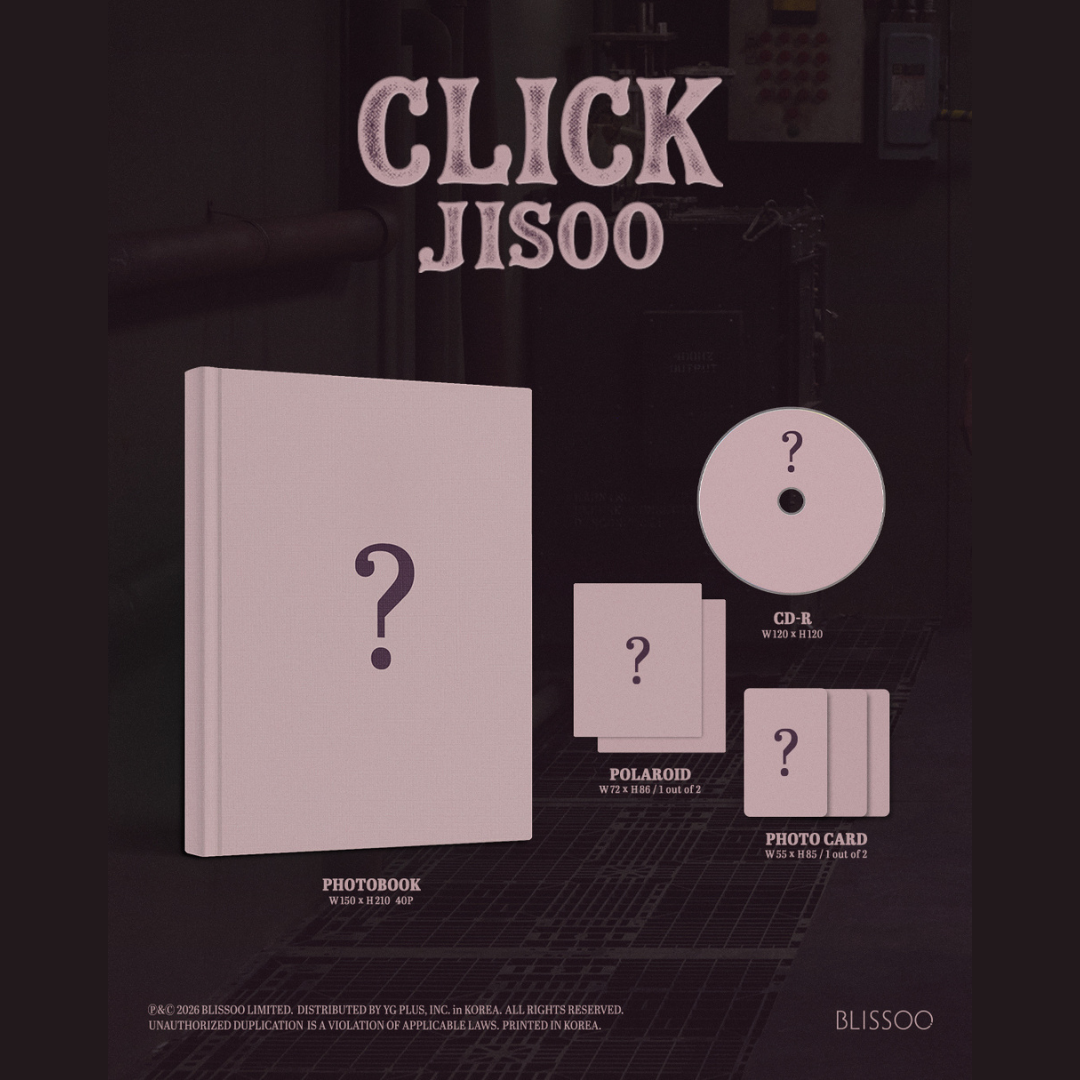 [PREORDER DEADLINE 1/9] BLACKPINK JISOO Single Album [Click] - Photobook ver.