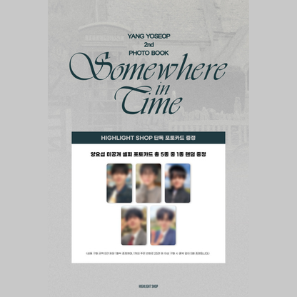 [PREORDER DEADLINE 24/8] YANG YOSEOP 2nd PHOTO BOOK [Somewhere in Time] & MD - Sliding Film Photo
