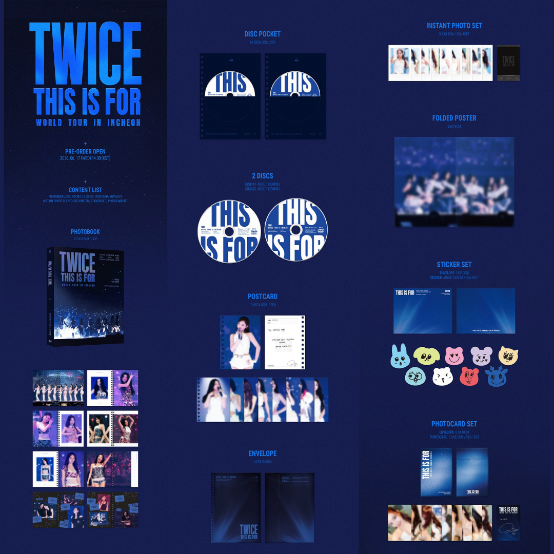 [PREORDER DEADLINE 10/7] TWICE <THIS IS FOR> WORLD TOUR IN INCHEON DVD
