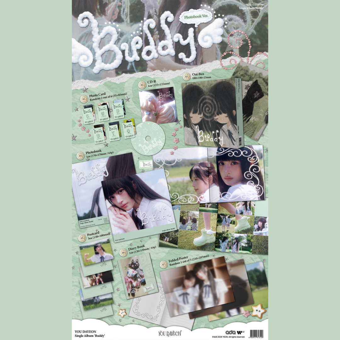 [PREORDER] YOU DAYEON Single Album [Buddy] - Photobook ver.