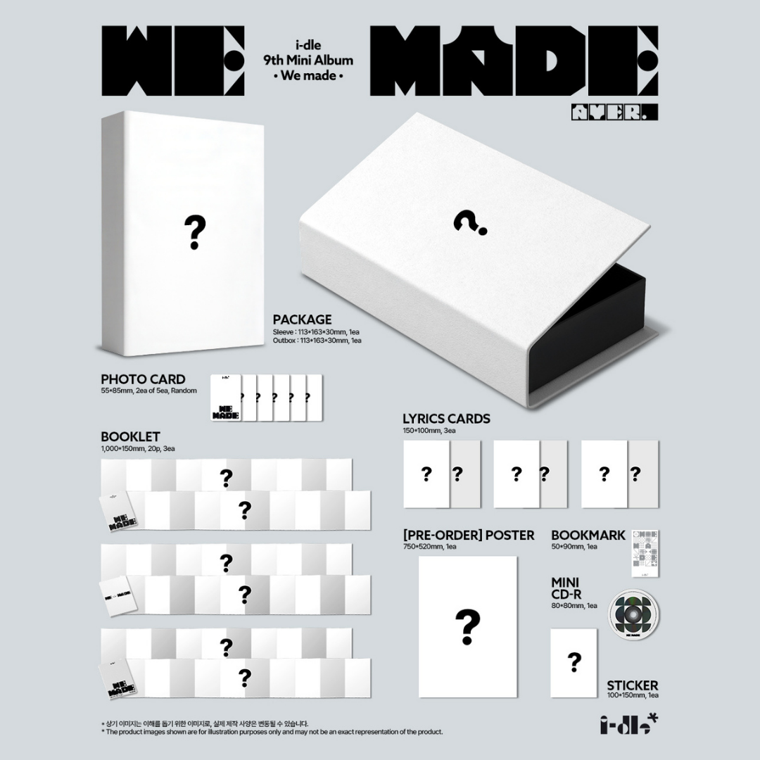 [PREORDER DEADLINE 3/7] i-dle 9th Mini Album [We made] - A Ver.