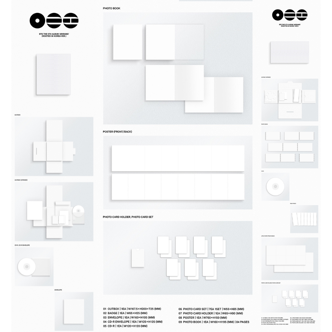 [PREORDER] BTS The 5th Album “ARIRANG” - EARLY-BIRD [Standard ver. (set) + Living Legend Ver.]