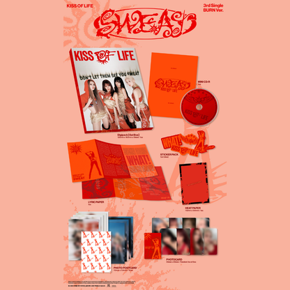 [PREORDER DEADLINE 1/8] KISS OF LIFE 3rd Single [SWEAT] - BURN Ver.