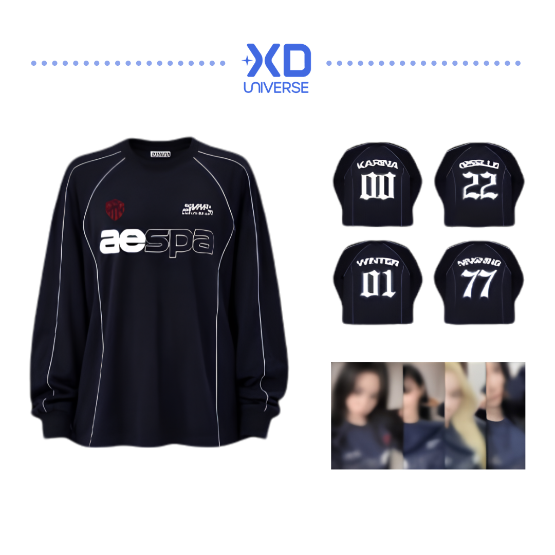 [PREORDER DEADLINE 11/8] aespa LIVE TOUR -SYNK : COMPLaeXITY OFFICIAL MERCHANDISE - Jersey T-Shirt Set