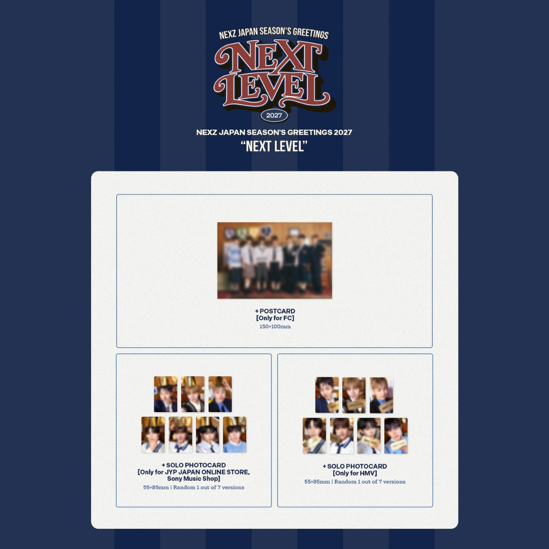 [PREORDER DEADLINE 16/10] NEXZ JAPAN SEASON'S GREETINGS 2027 “NEXT LEVEL” - Standard Edition
