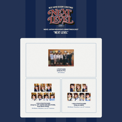 [PREORDER DEADLINE 16/10] NEXZ JAPAN SEASON'S GREETINGS 2027 “NEXT LEVEL” - Standard Edition