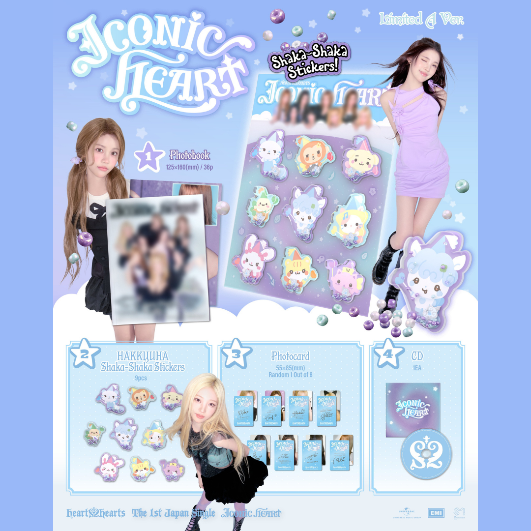 [PREORDER DEADLINE 8/8] Hearts2Hearts The 1st Japan Single 'ICONIC HEART' - Limited A Ver.
