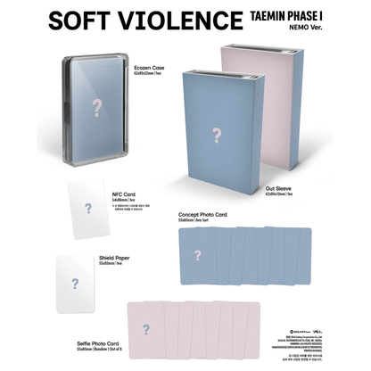 [PREORDER DEADLINE 28/8] SHINEE TAEMIN [PHASE I : Soft Violence] - NEMO Ver.