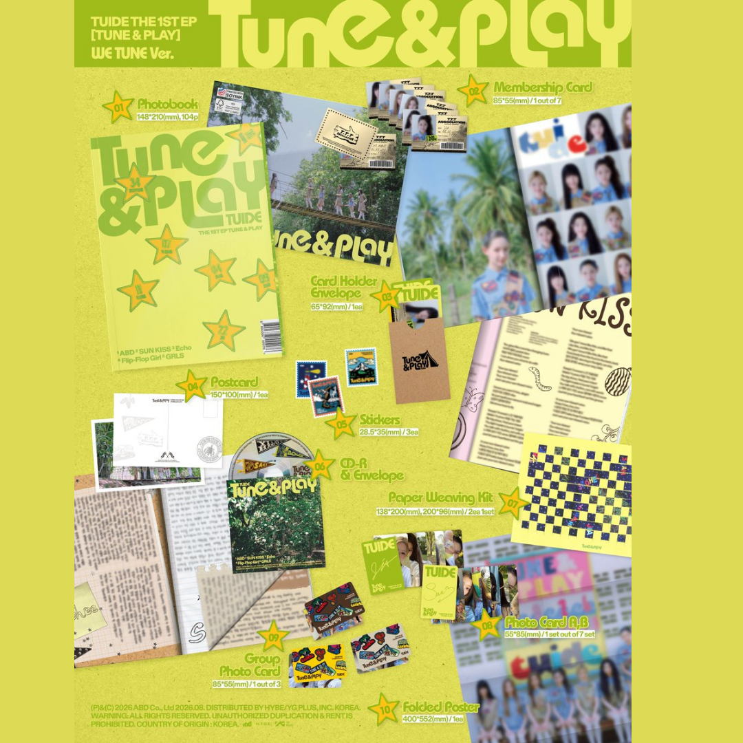[PREORDER DEADLINE 21/8] TUIDE The 1st EP [TUNE & PLAY] - Standard ver.