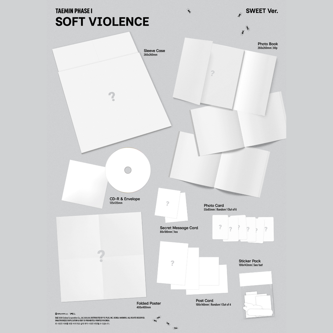 [PREORDER DEADLINE 28/8] SHINEE TAEMIN [PHASE I : Soft Violence] - PHOTO BOOK Ver.