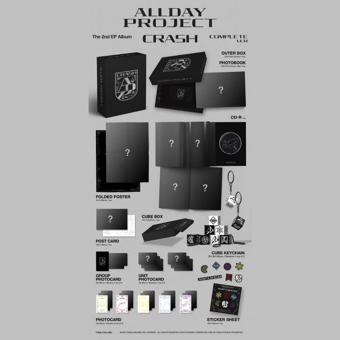 [PREORDER DEADLINE 25/9] ALLDAY PROJECT The 2nd EP Album 'CRASH' - COMPLETE ver.