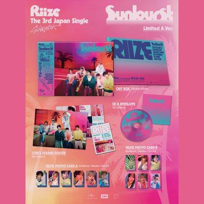 [PREORDER] RIIZE The 3rd Japan Single [Sunburst] - Limited A/B ver.