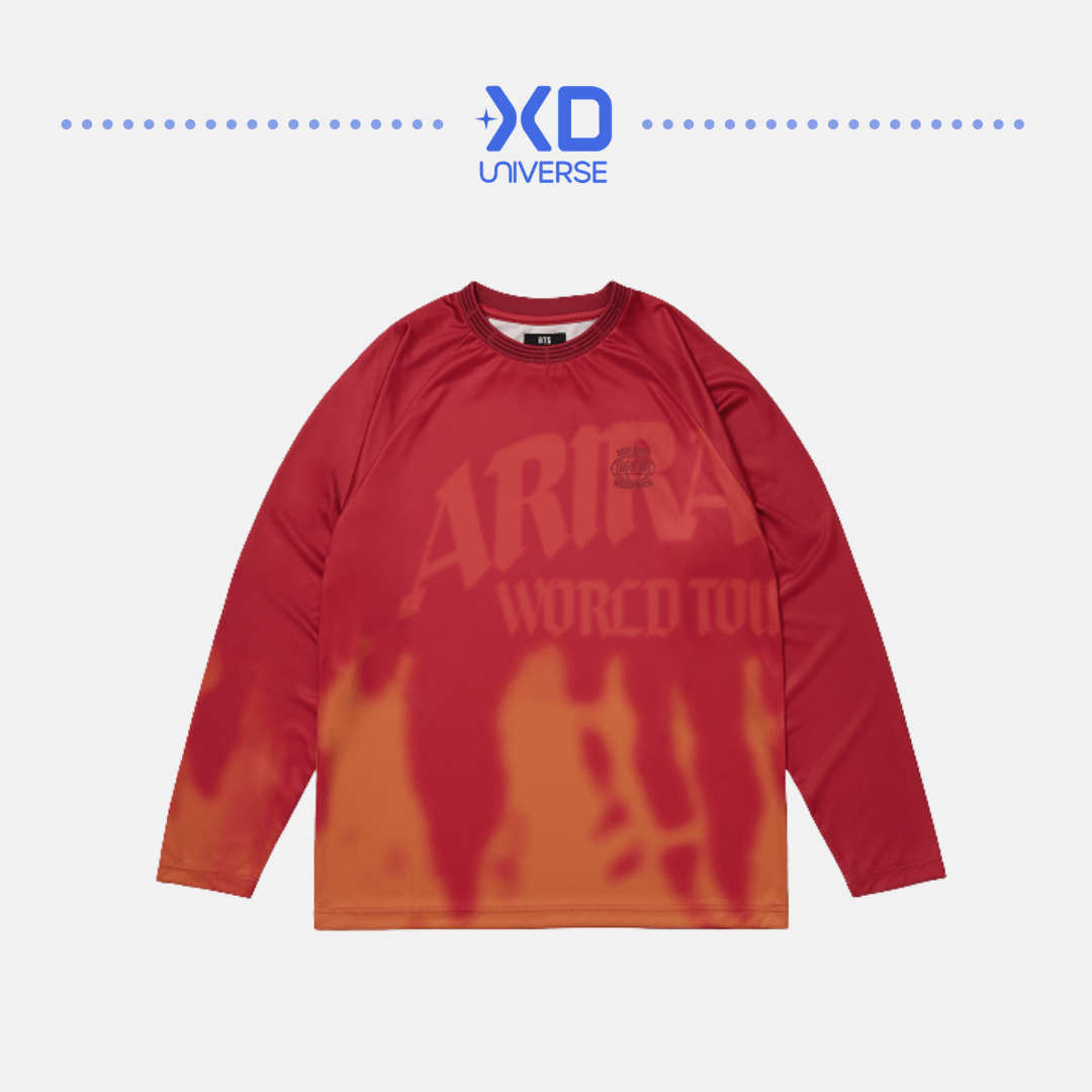 [PREORDER] BTS WORLD TOUR ‘ARIRANG’ 2nd Drop Official Merch - Long Sleeve T-Shirt (Red)