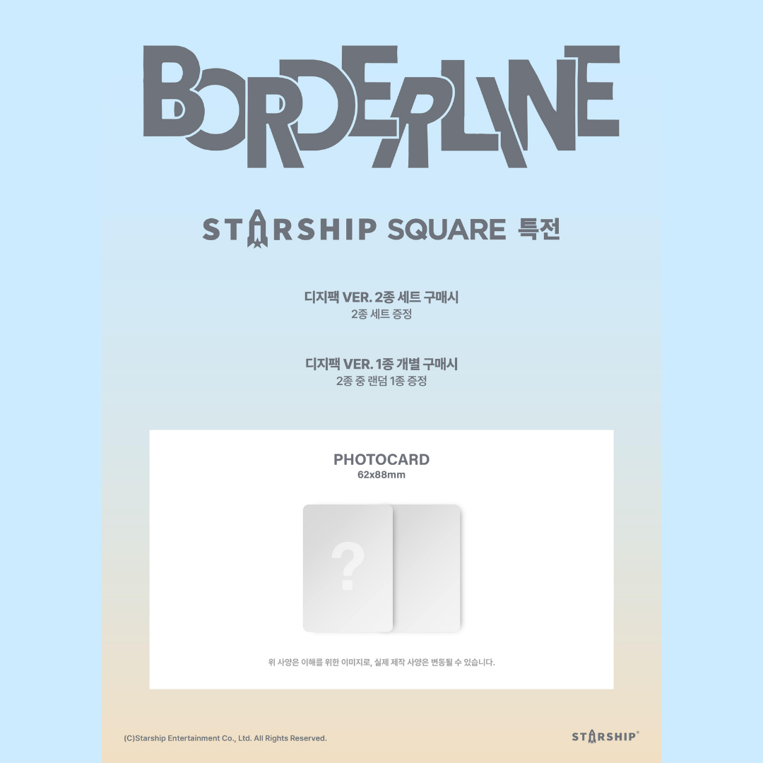 [PREORDER DEADLINE 3/7] MONSTA X KIHYUN EP [BORDERLINE] - DIGIPACK VER.
