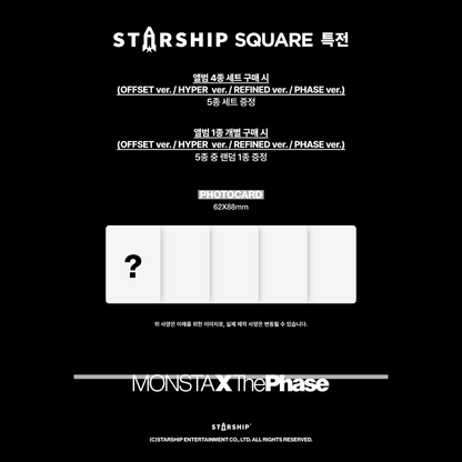 [PREORDER] MONSTA X [The Phase] - REFINED VER.