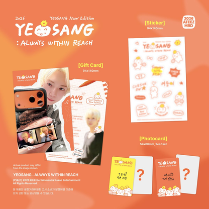 [PREORDER DEADLINE 20/6] ATEEZ YEOSANG 2026 HAPPY BIRTHDAY MD