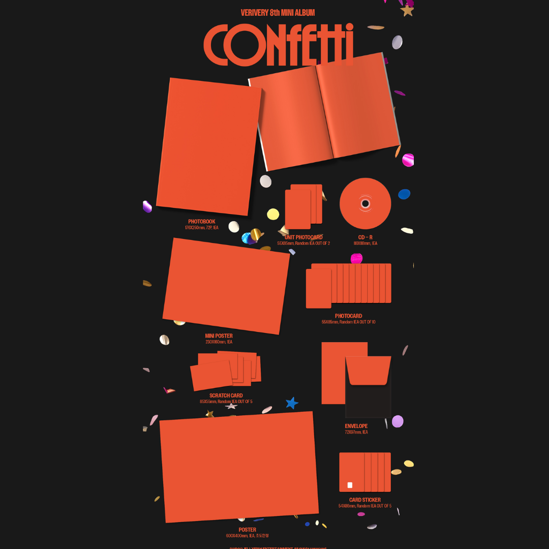 [PREORDER DEADLINE 4/9] VERIVERY 8th MINI ALBUM [CONFETTI] - PHOTOBOOK VER.