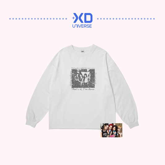 [PREORDER] ILLIT 5th Mini Album ‘BREAK EVEN’ Official Merch - Photo L/S T-Shirt (White)