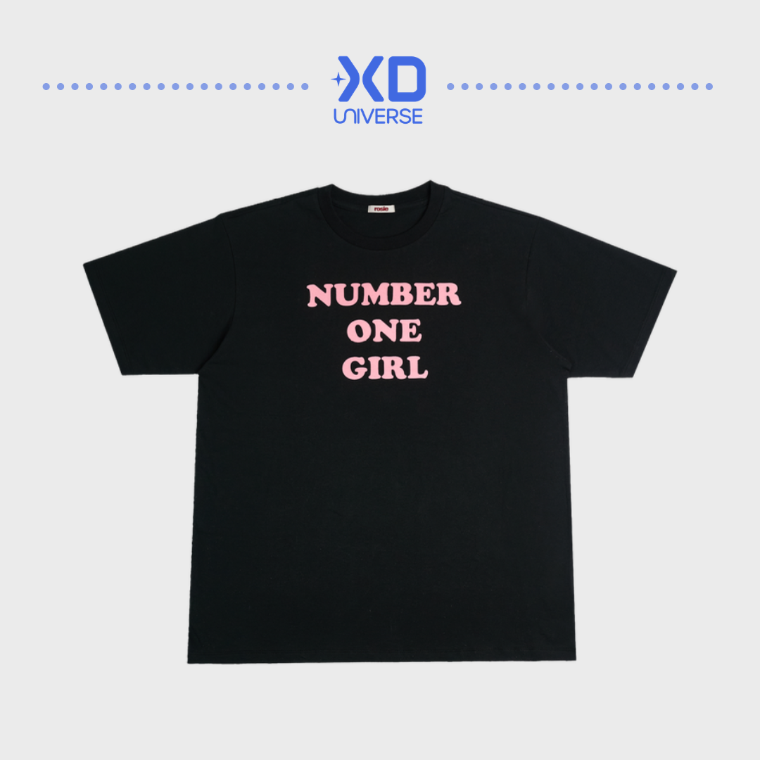 [PREORDER] ROSÉ ‘rosie’ OFFICIAL MERCH - NUMBER ONE GIRL BLACK T-SHIRT