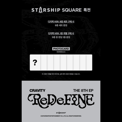 [PREORDER DEADLINE 26/4] CRAVITY The 8th EP ReDeFINE - DIGIPACK VER.