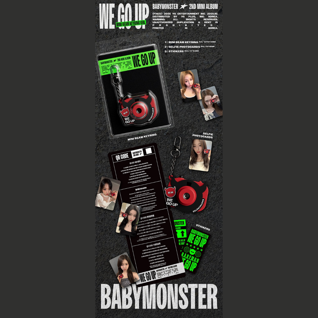 BABYMONSTER 2nd Mini Album WE GO UP - MINI BEAM KEYRING