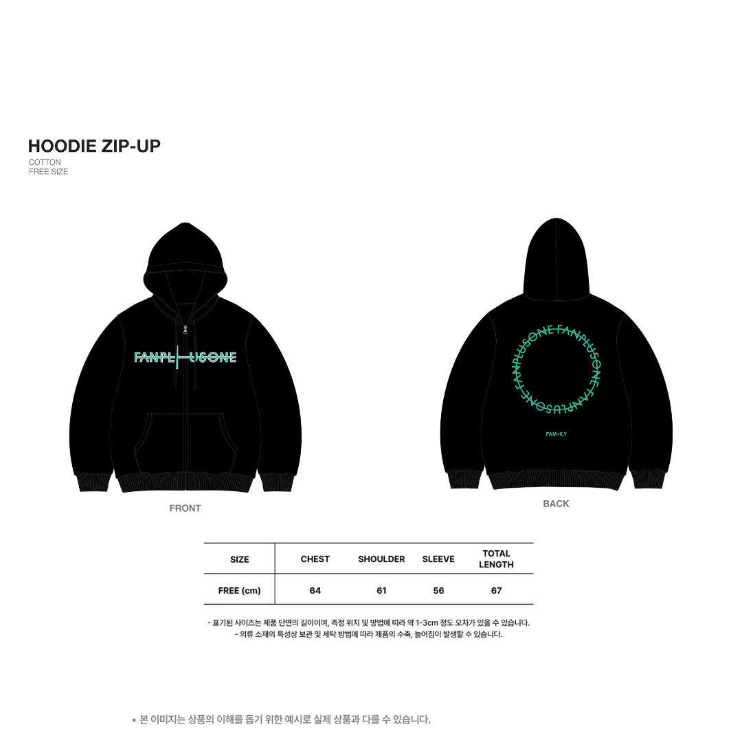 2026 G-DRAGON 'FAM' MEETING [FAM+ILY : FAMILY: FAM I LOVE YOU] OFFICIAL MD - HOODIE ZIP-UP