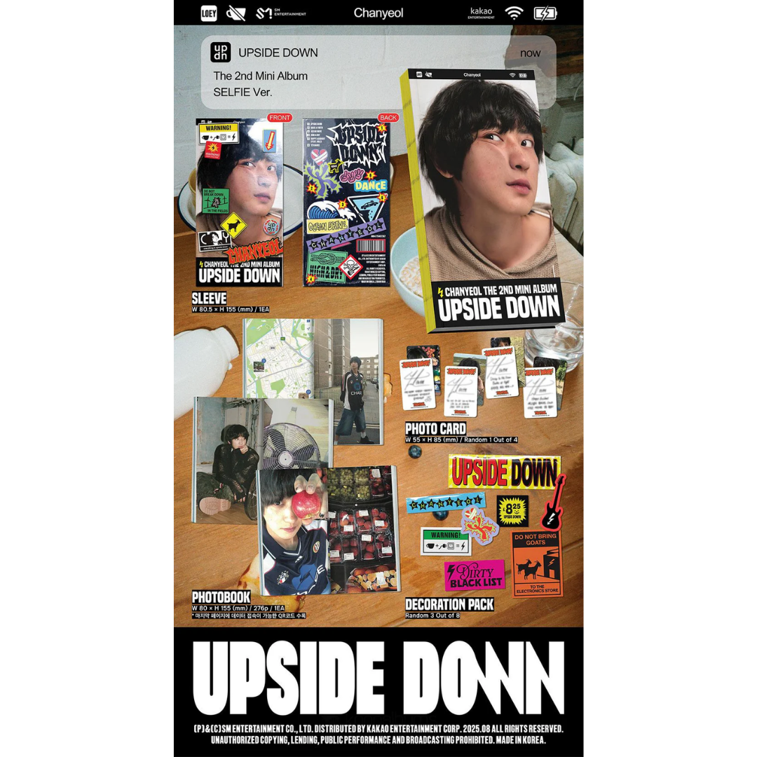 EXO CHANYEOL 2nd Mini Album [ UPSIDE DOWN ] Selfie version