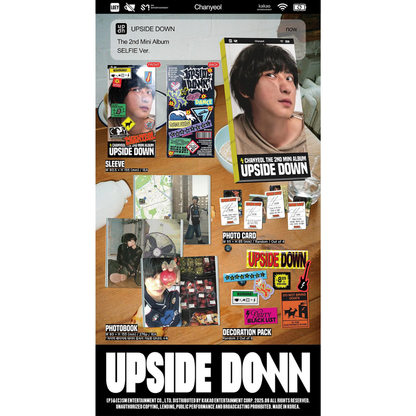 EXO CHANYEOL 2nd Mini Album [ UPSIDE DOWN ] Selfie version