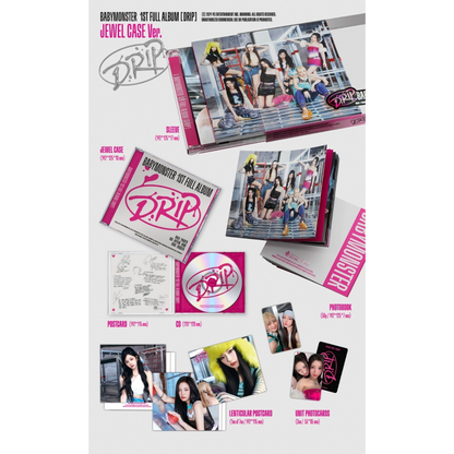 BABYMONSTER 1st Full Album DRIP - JEWEL CASE