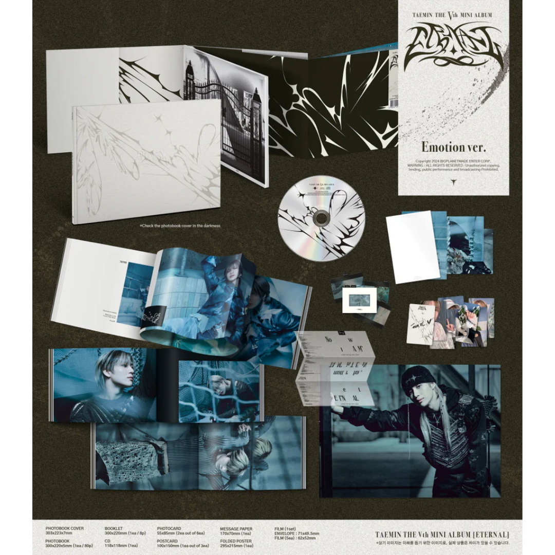 SHINee TAEMIN 5th Mini Album - ETERNAL - Emotion / Motion version