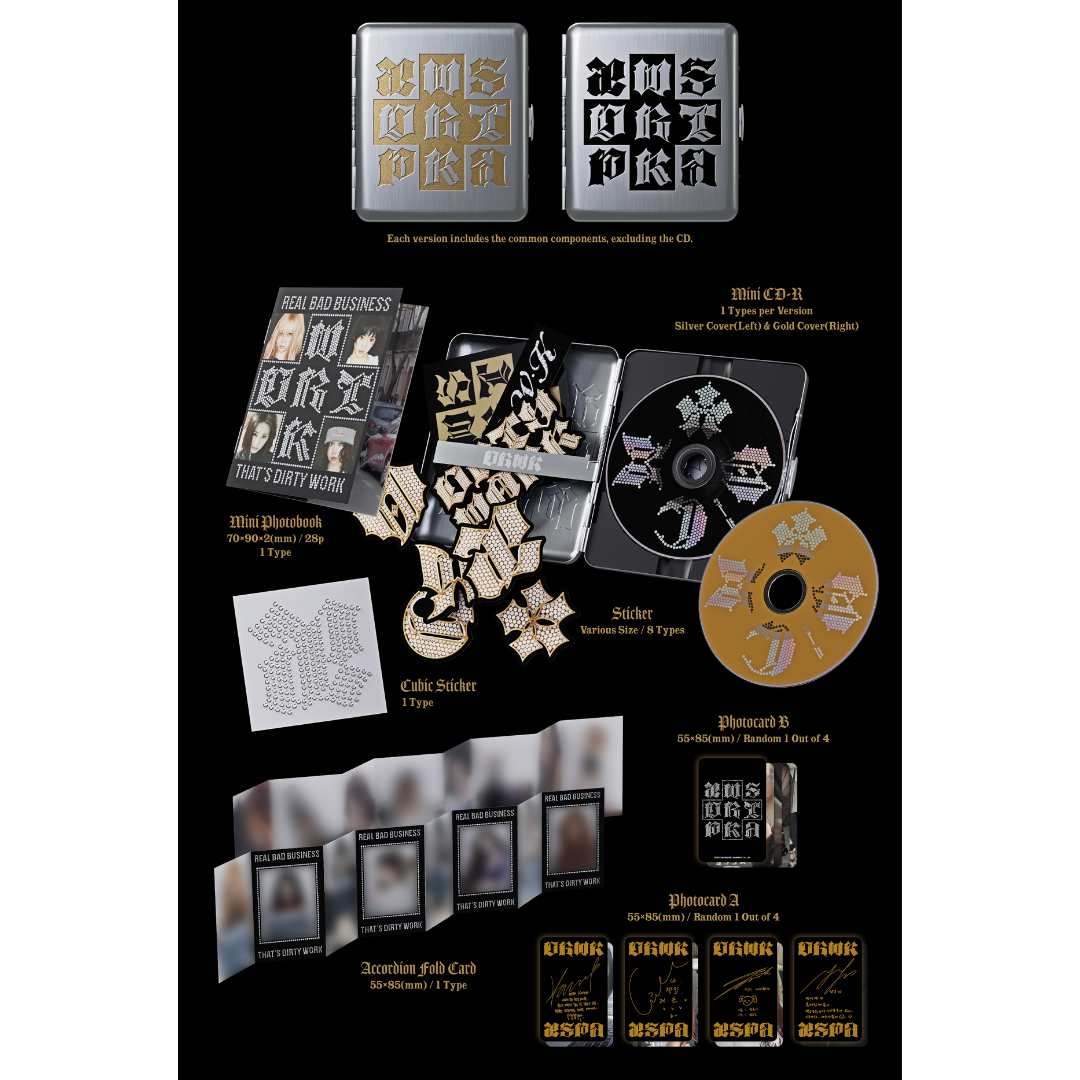 AESPA 1st Single Album - DIRTY WORK - Dirty Case ver