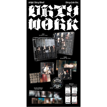 AESPA 1st Single Album - DIRTY WORK -Dirty Code ver