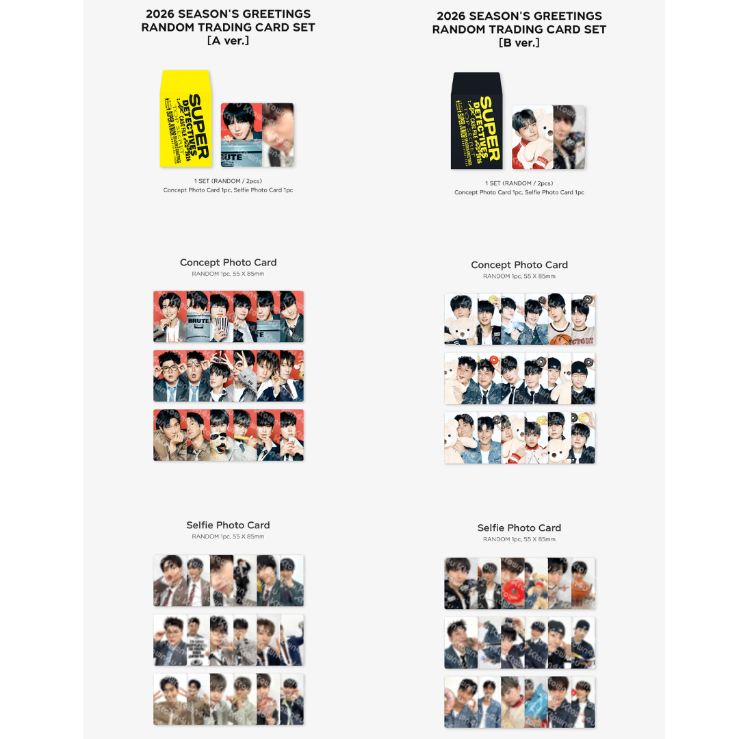 2026 Super Junior SEASON'S GREETINGS MD RANDOM TRADING CARD