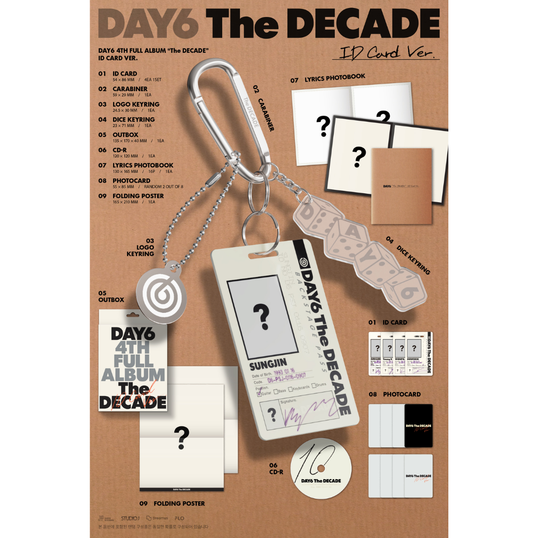DAY6 4th Album THE DECADE - ID CARD VER