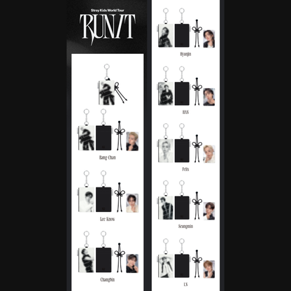 [PREORDER DEADLINE 3/8] Stray Kids World Tour <RUN IT SEOUL> Official Merch - CARD HOLDER KEYRING