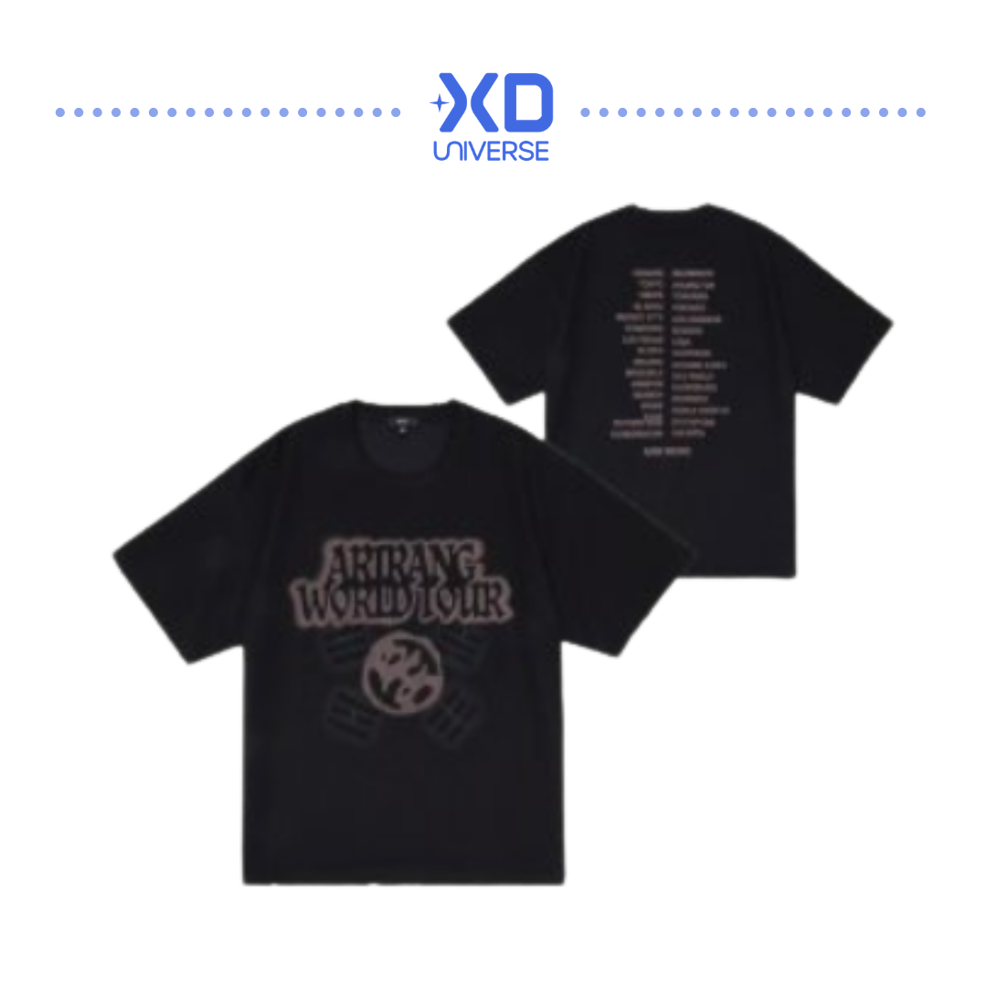 [PREORDER] BTS 'ARIRANG' Merch - S/S Tour T-Shirt (Black)