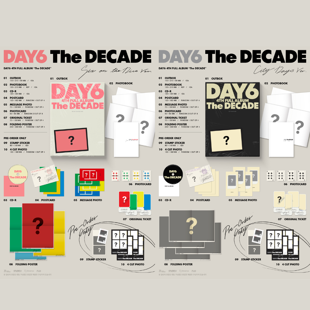 DAY6 4th Album THE DECADE - PB