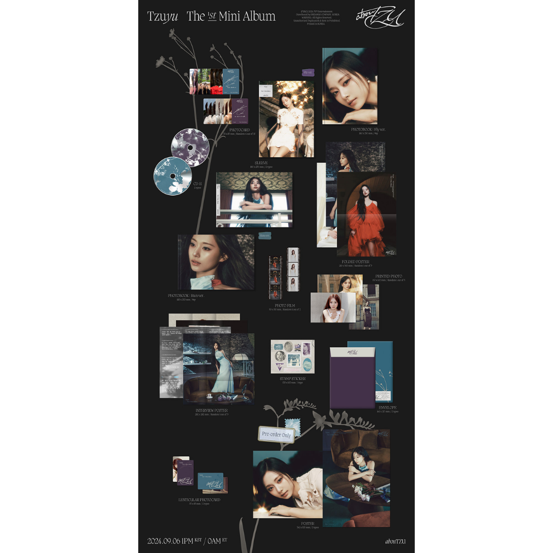 TWICE TZUYU - 1st Mini Album - abouTZU - PB ver