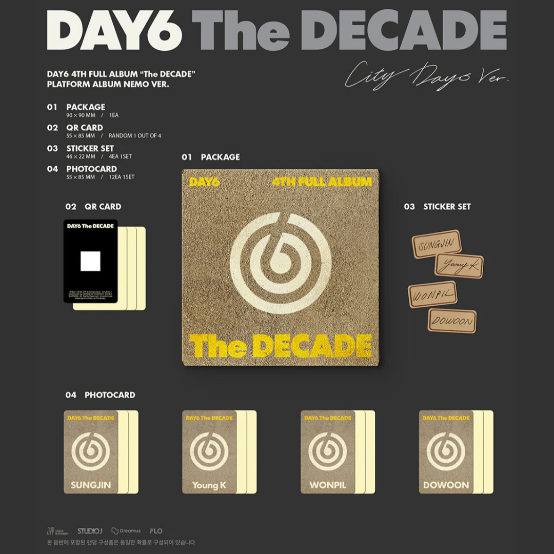 DAY6 4th Album THE DECADE - NEMO VER