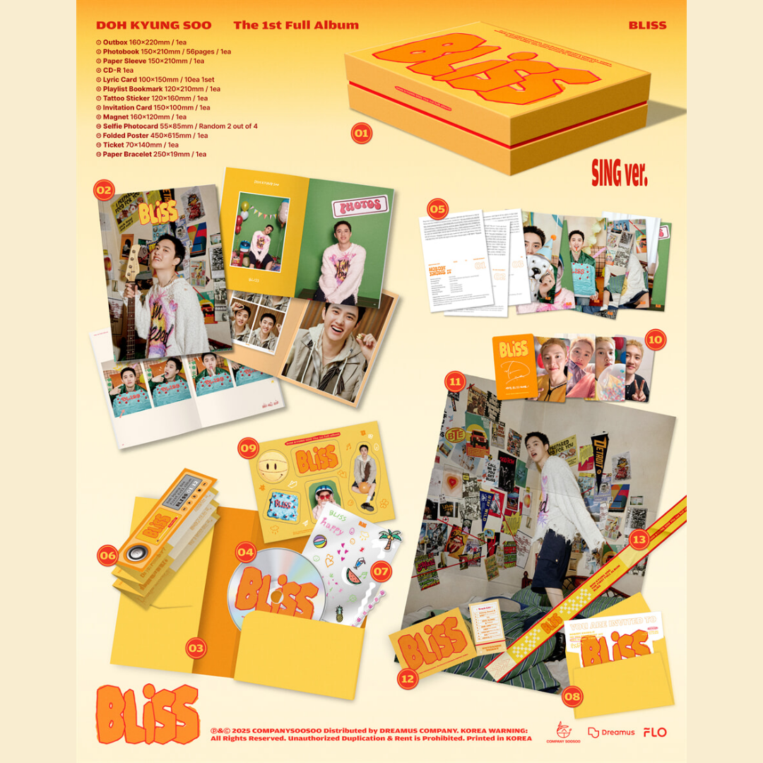 KYUNGSOO (D.O.) The 1st Full Album [BLISS] SING (YELLOW)