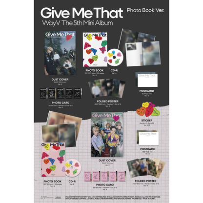 WayV - 5th Mini Album [Give Me That] (Photo Book Ver.) (Random Ver.)
