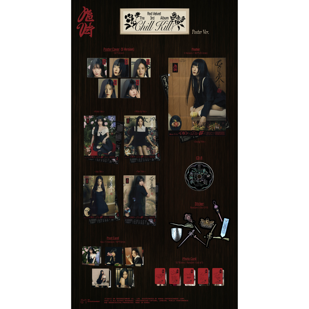 Red Velvet - The 3rd Album [Chill Kill] (Poster Ver.)